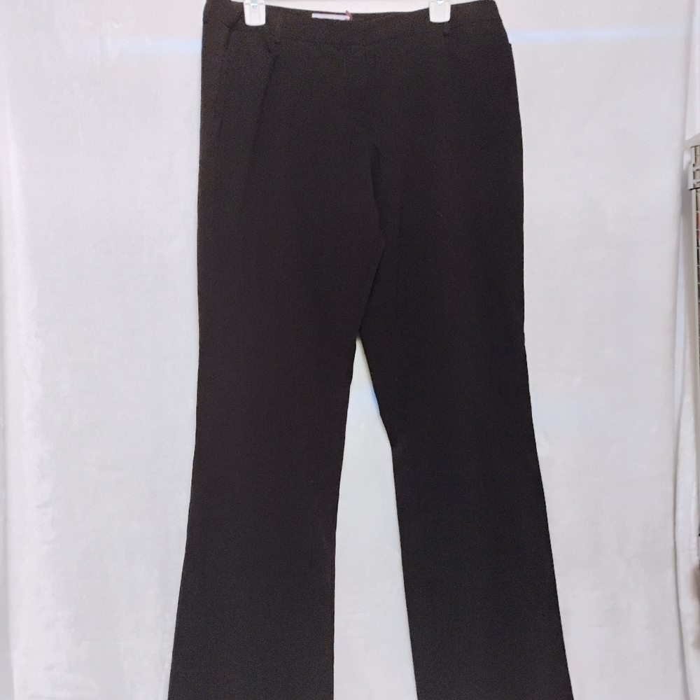 Calvin Klein Black Dress Pants Slacks Womens 12 Modern Fit Career READ D